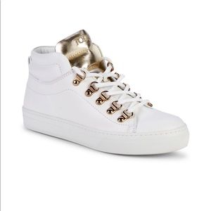 Tod’s White Sneakers with Gold details